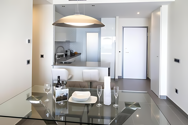 Salón comedor apartamento vacacional Benidorm Playa Poniente