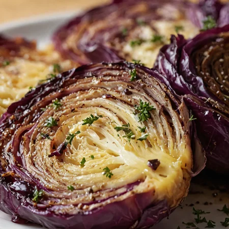 Roasted Red Cabbage Steaks Recipe