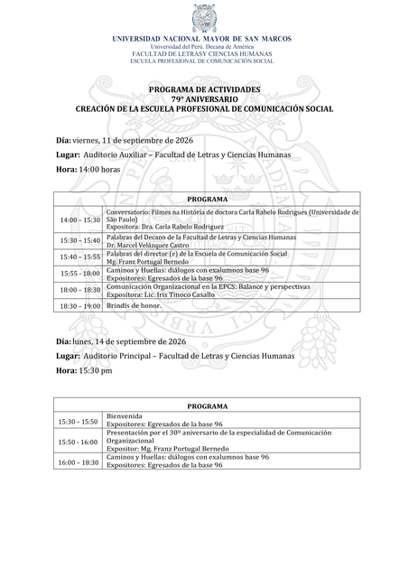 PROGRAMA ACTIVIDADES