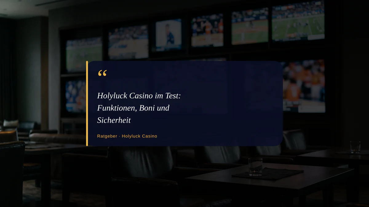 Holyluck Casino im Test: Funktionen, Boni und Sicherheit
