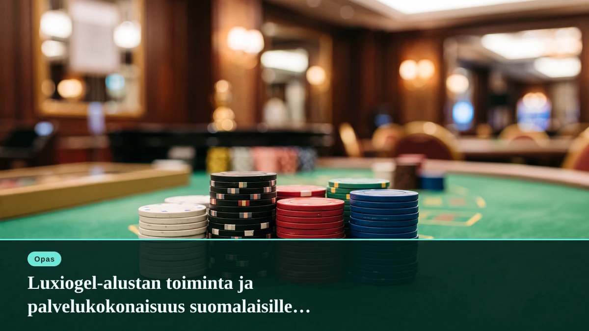 Luxiogel-alustan toiminta ja palvelukokonaisuus suomalaisille pelaajille