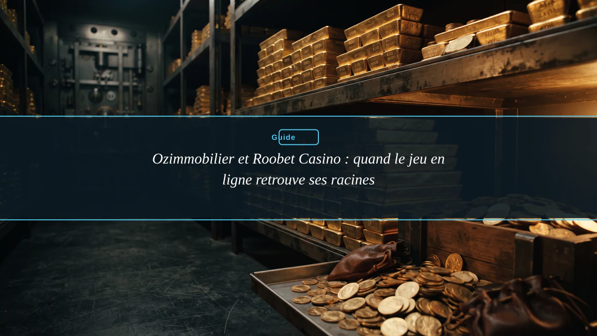 Ozimmobilier et Roobet Casino : quand le jeu en ligne retrouve ses racines