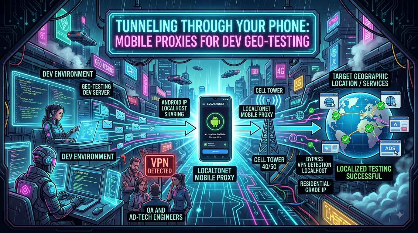 Tunnel durch dein Telefon: Localtonet Mobile Proxies