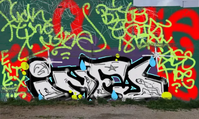 Graffiti artwork by infu
