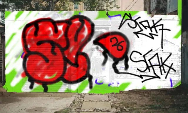 Graffiti artwork by SRAK