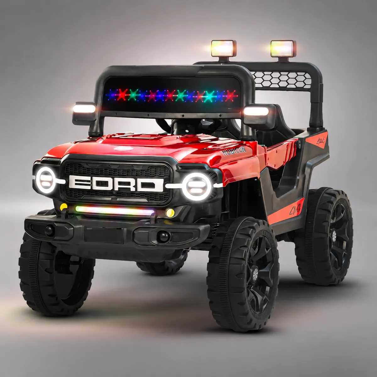 Battery Operated Jeep for Kids, Ride on Baby Car with Music & Light | Kids Jeep Rechargeable Battery Car | Electric Jeep Car for Kids to Drive 1 to 7 Years