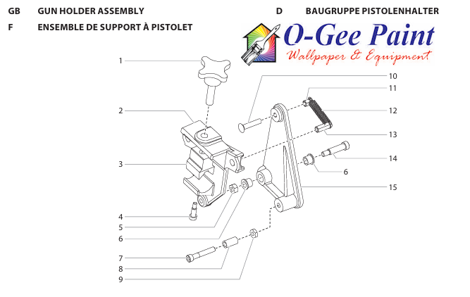 POWRLINER 3500 GUN HOLDER ASSEMBLY