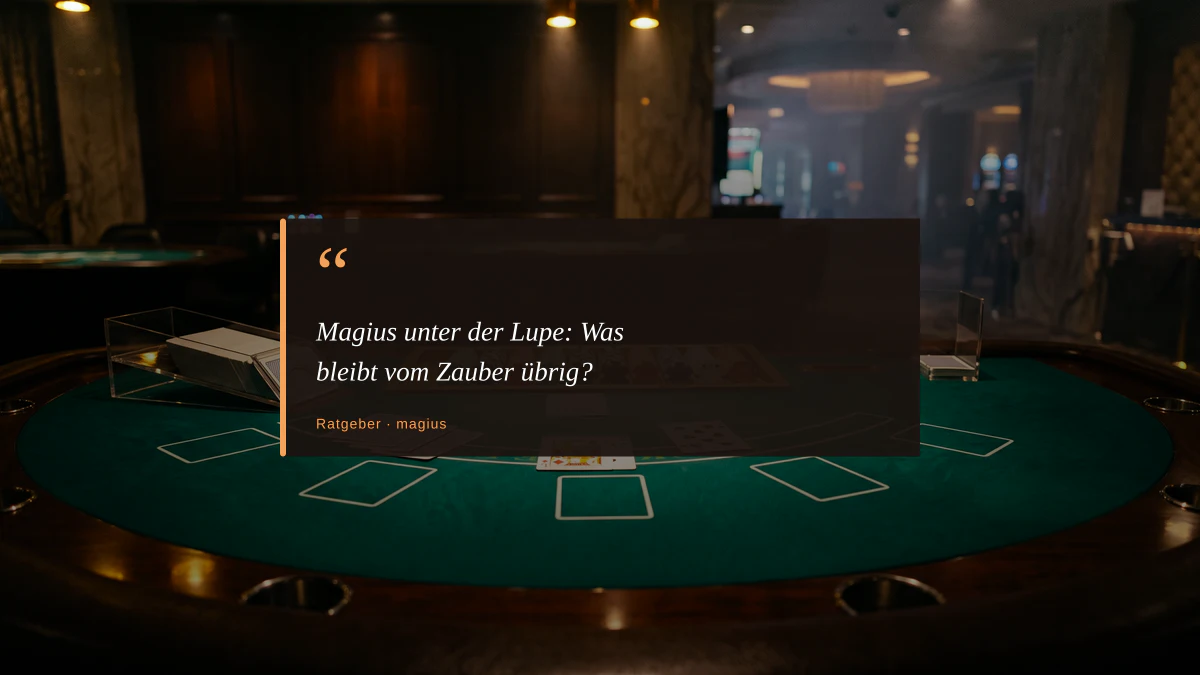Magius unter der Lupe: Was bleibt vom Zauber übrig?
