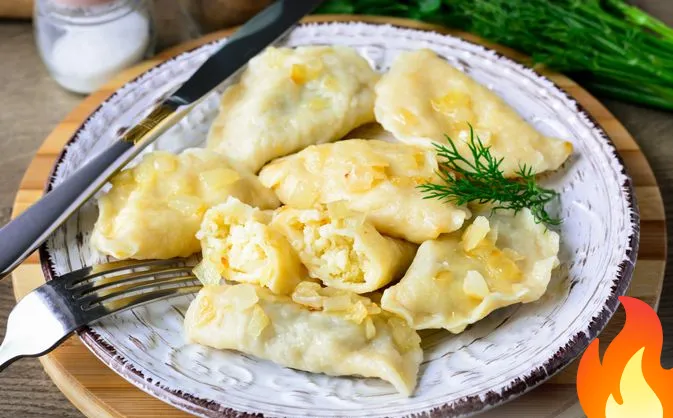 Постер Вареники с пшеном и квашеной капустой