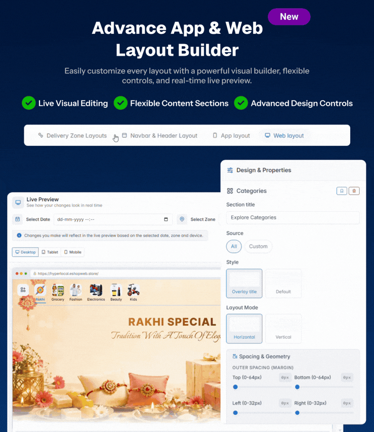 Advance Homepage Builder