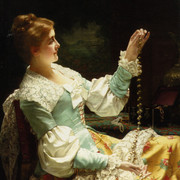 Admiring-her-Jewels