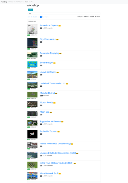 Filtering with my mods only