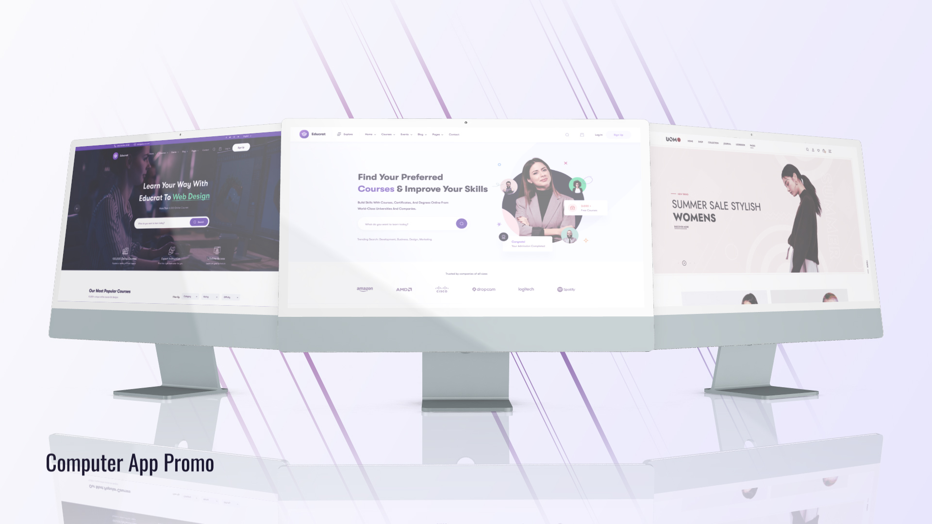 Desktop Promo Website Presentation Desktop Promo Website Presentation
