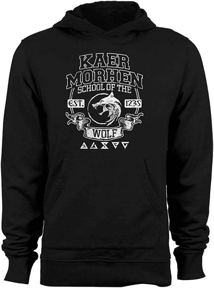 Danger Is Everywhere Kaer Morhen School Of The Wolf Unisex Hooded Sweatshirt
