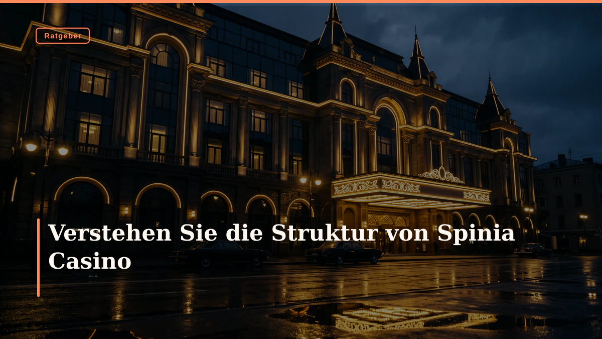 Verstehen Sie die Struktur von Spinia Casino