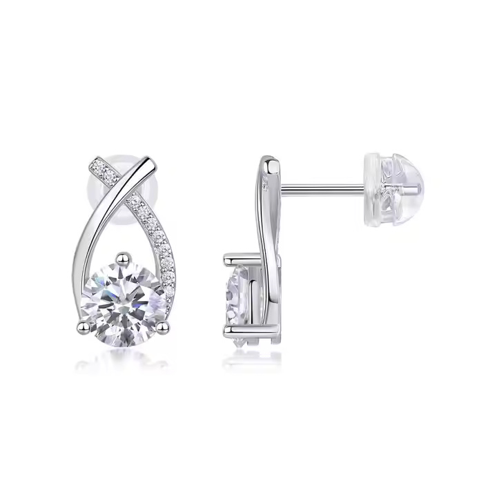 Crossover Solitaire Drop Studs