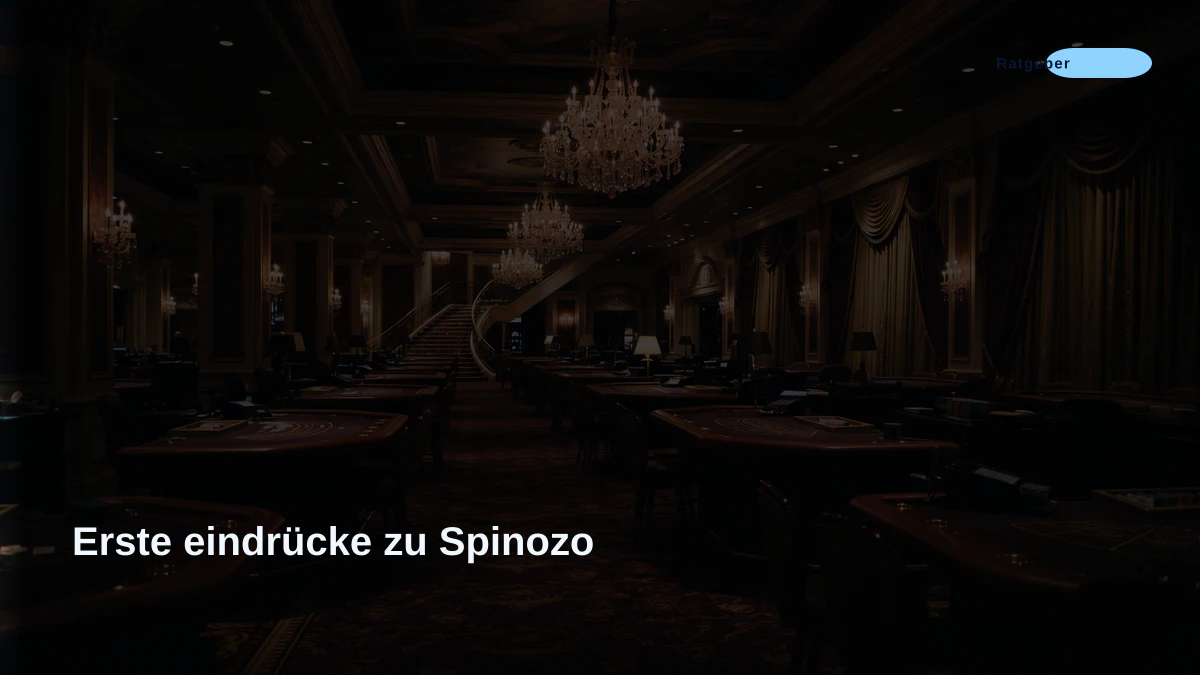 Erste eindrücke zu Spinozo