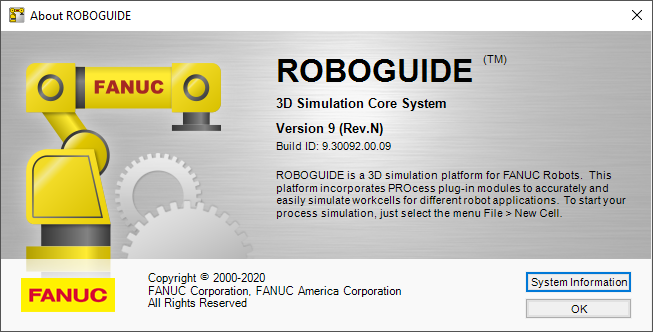ROBOGUIDE V9 Rev N Fully Registered ROBOGUIDE V9 Rev N Fully Registered