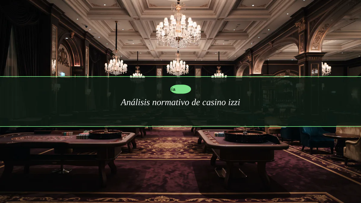 Análisis normativo de casino izzi