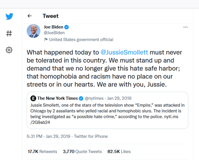 Biden-tweet
