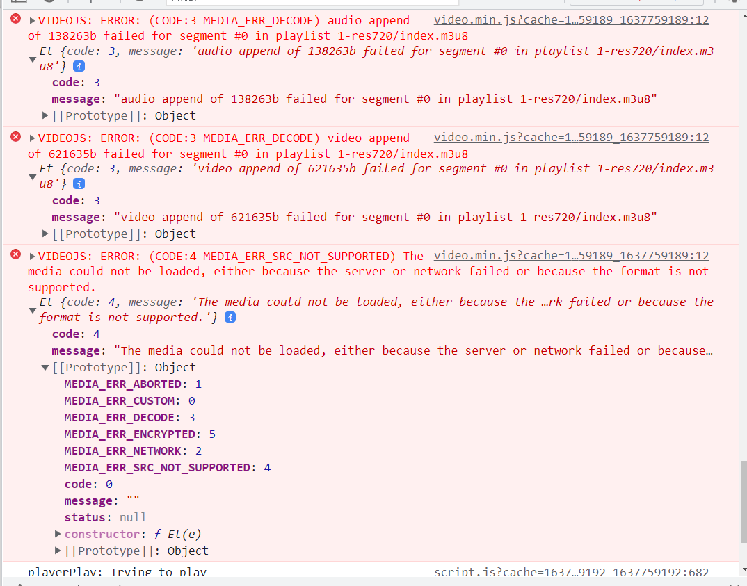 video playback error · Issue #425 · WWBN/AVideo-Encoder · GitHub