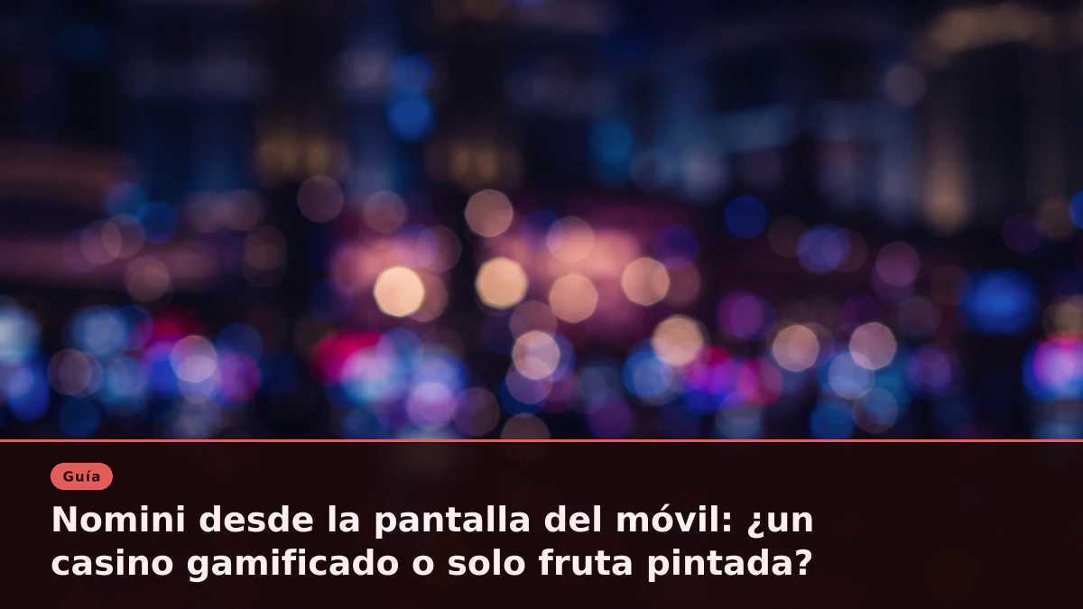 Nomini desde la pantalla del móvil: ¿un casino gamificado o solo fruta pintada?