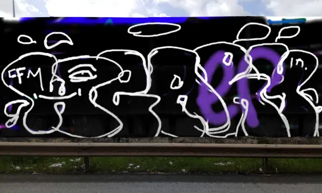 Graffiti artwork by Warok1