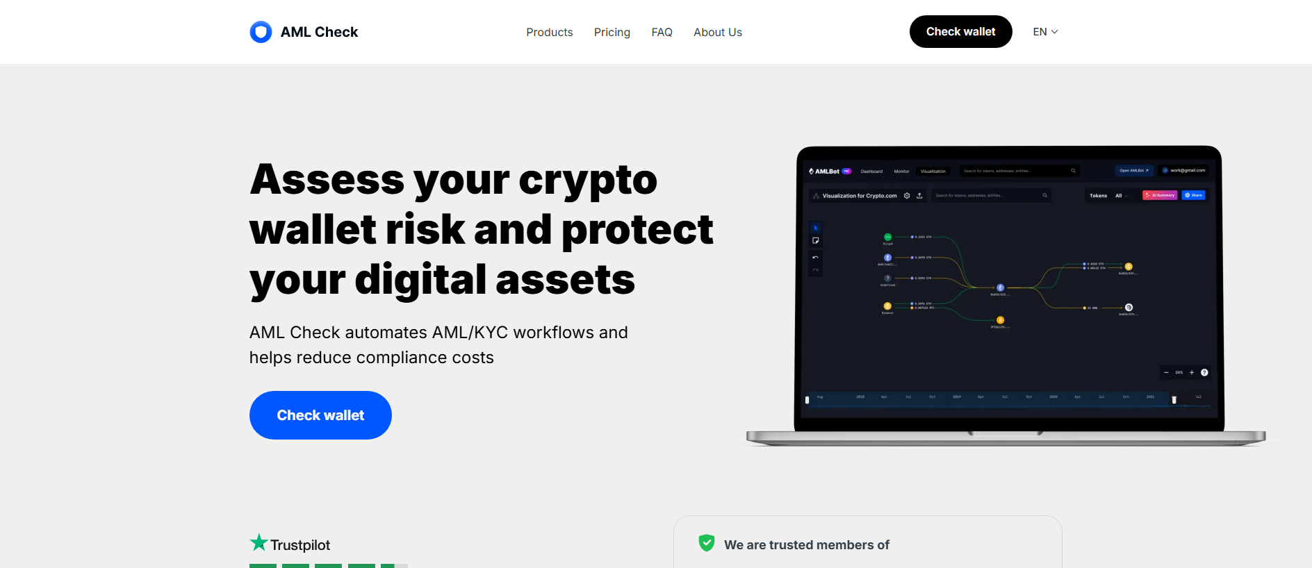 Screenshot of cryptoamlcontrol.com