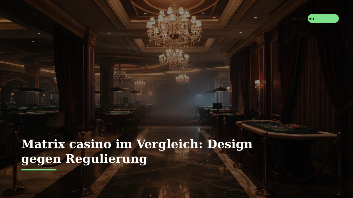 Matrix casino im Vergleich: Design gegen Regulierung