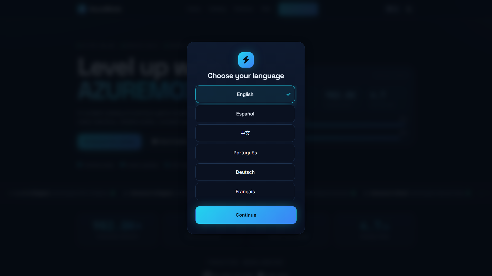 Screenshot of azuremods.net
