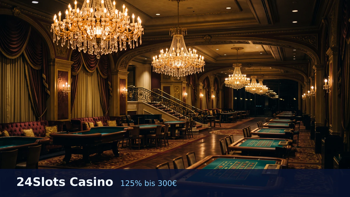 24Slots Casino — Willkommensbonus 125% bis 300€ + 150 FS, Zahlungen: Visa, Mastercard, Skrill, Neteller, Paysafecard