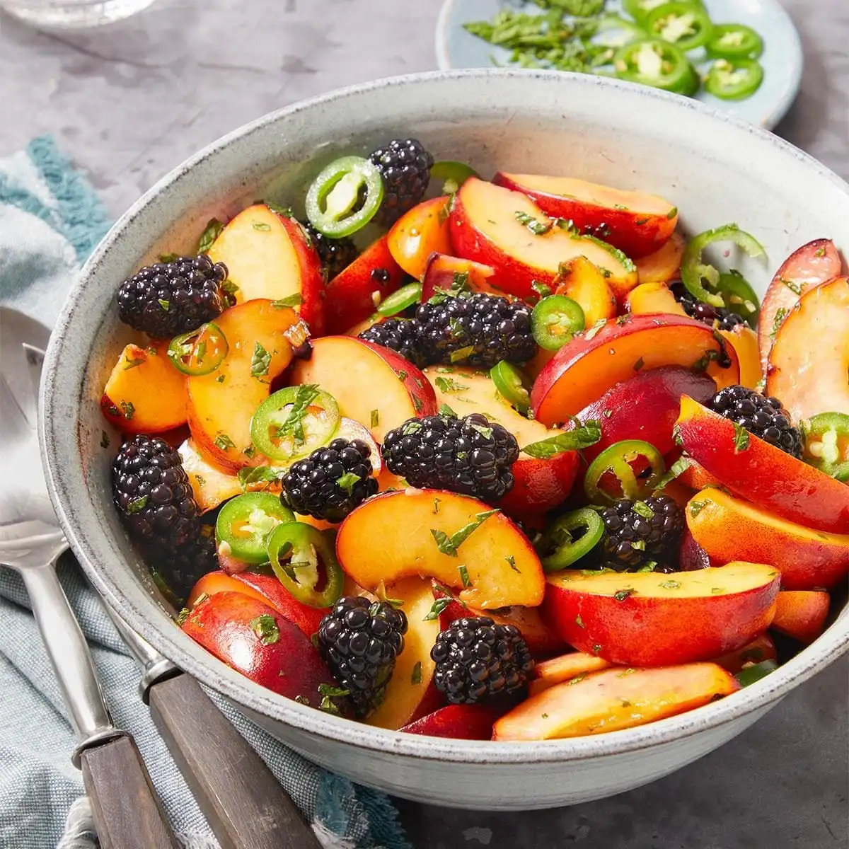 Fruit Salad Enhanced with Fish Sauce Dressing