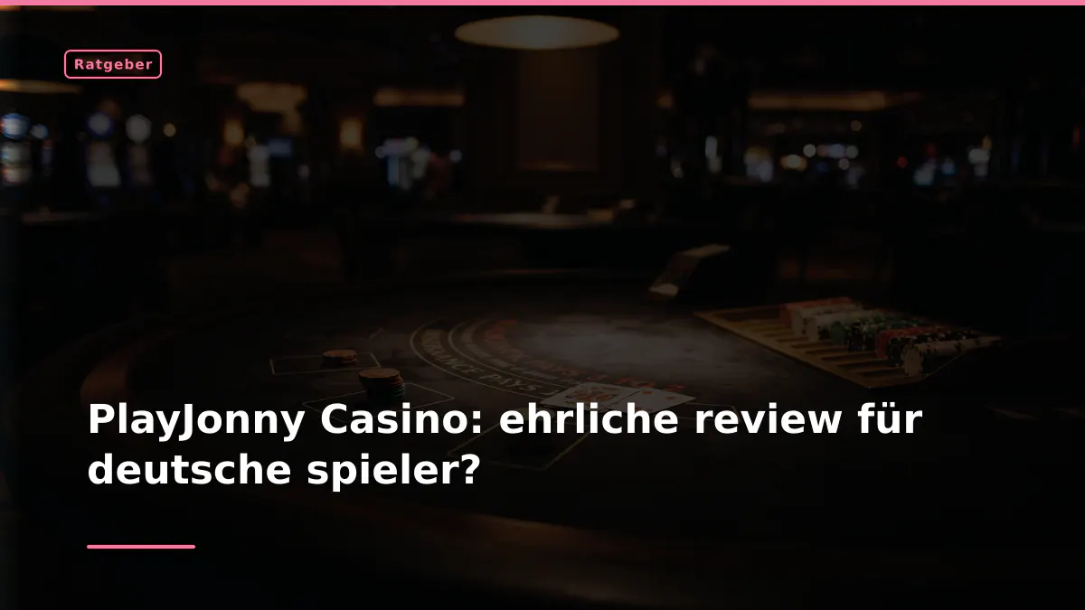 PlayJonny Casino: ehrliche review für deutsche spieler?