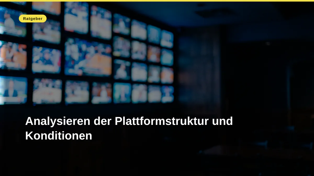 Analysieren der Plattformstruktur und Konditionen