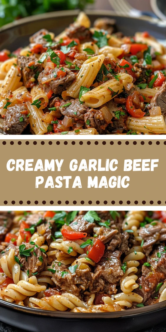 Creamy Garlic Beef Pasta That Feels Like Pure Comfort in Every Bite