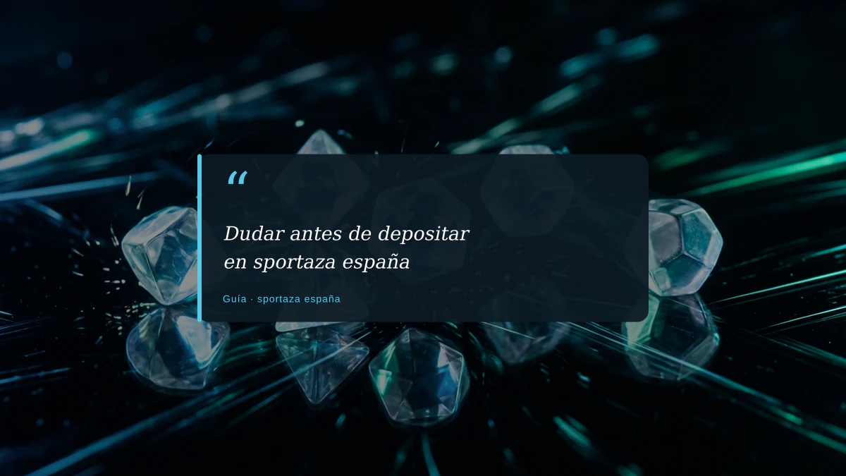 Dudar antes de depositar en sportaza españa