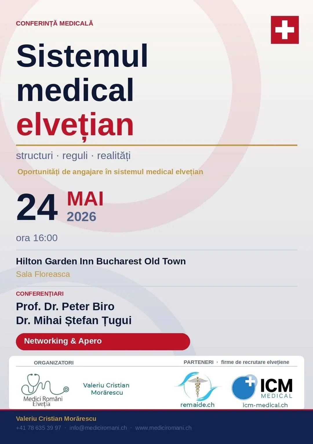 Conferință la București despre sistemul medical elvețian