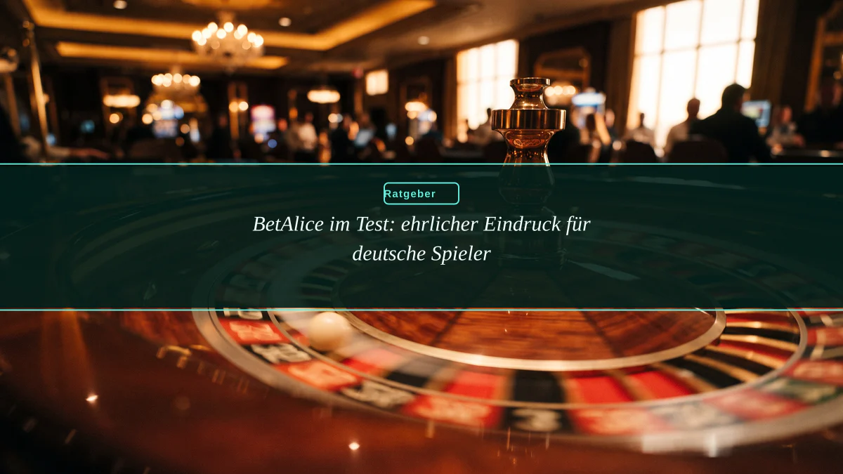 BetAlice im Test: ehrlicher Eindruck für deutsche Spieler