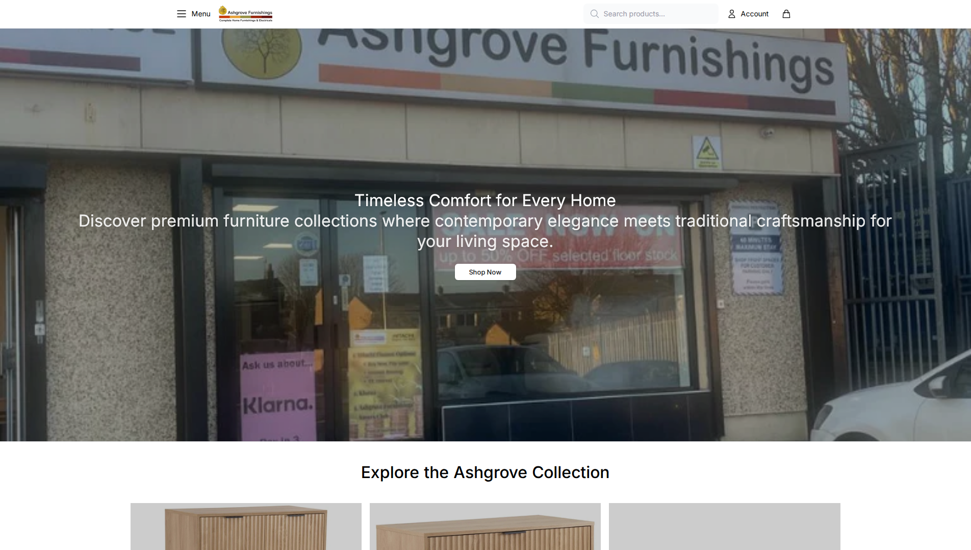 Stored capture of ashgrovefurnishingshq.shop