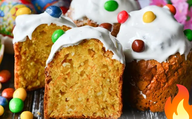 Постер Морковно-творожный кулич