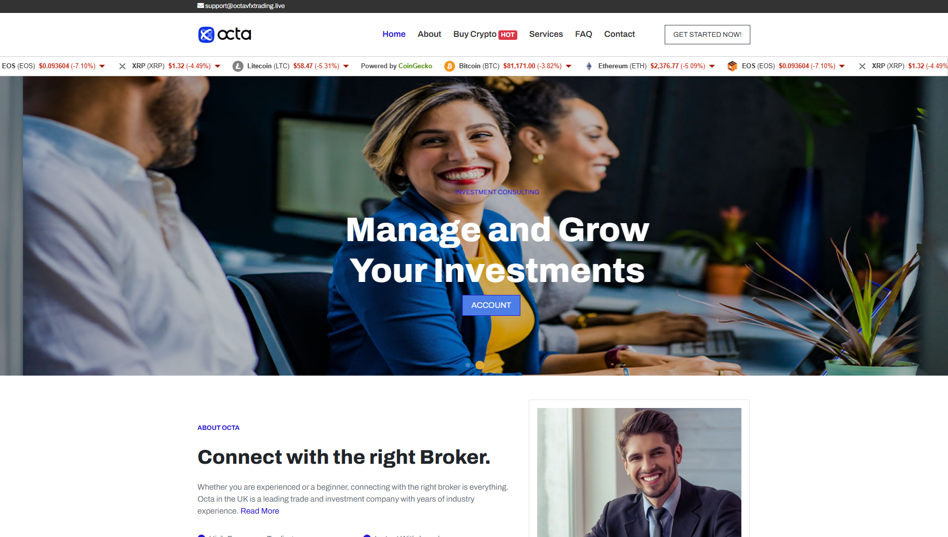 Captura guardada de octavfxtrading.live