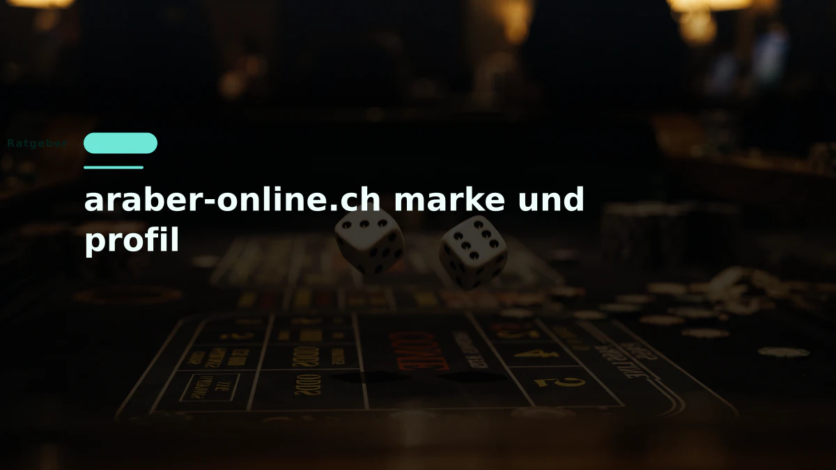araber-online.ch marke und profil