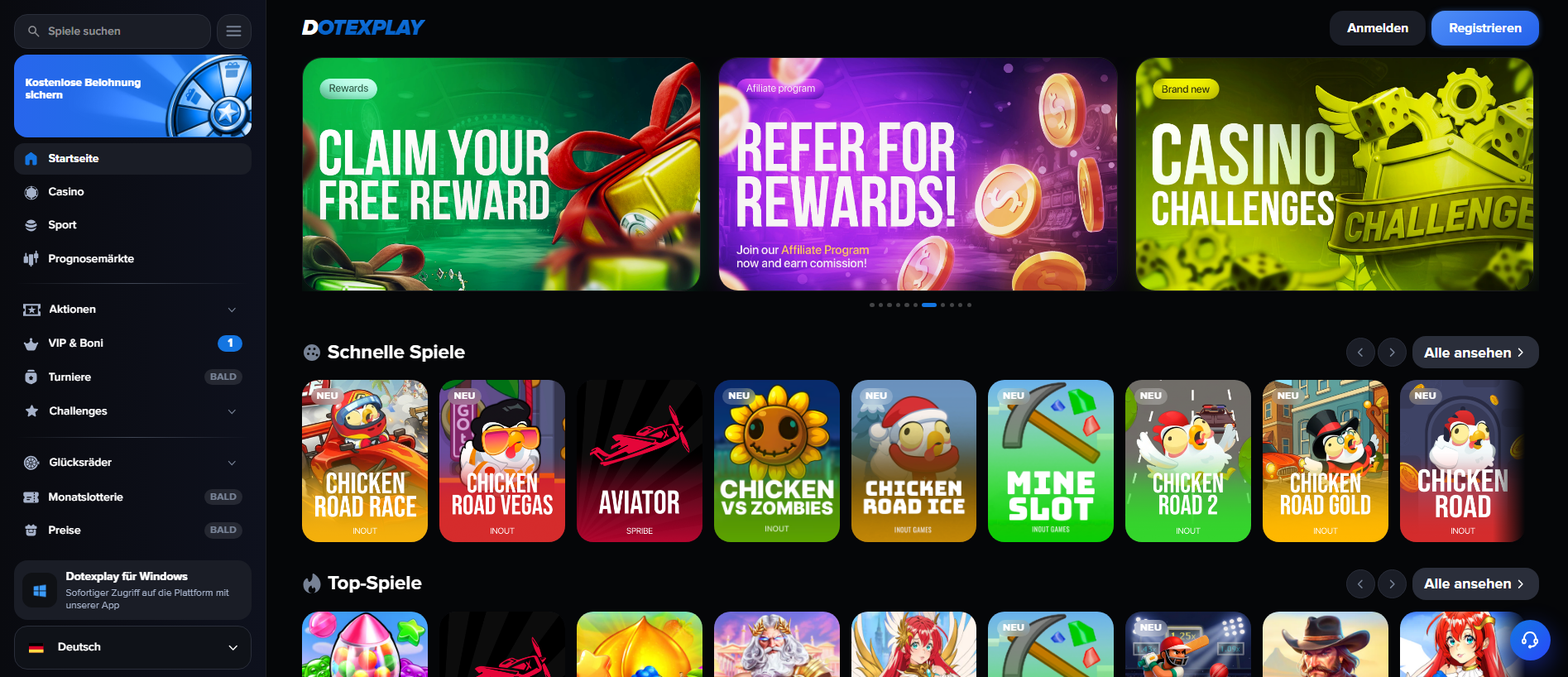 Screenshot of dotexplay.com