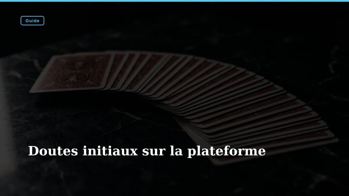 Doutes initiaux sur la plateforme