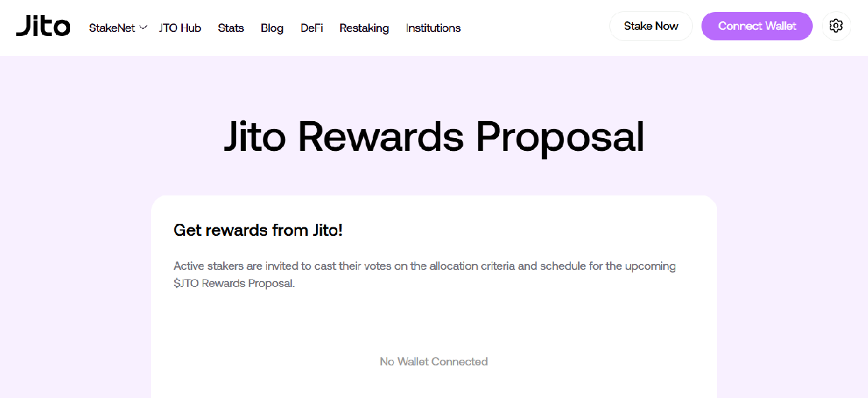 Stored screenshot of vote-jito.network