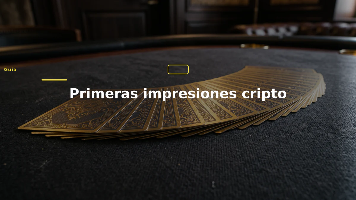 Primeras impresiones cripto