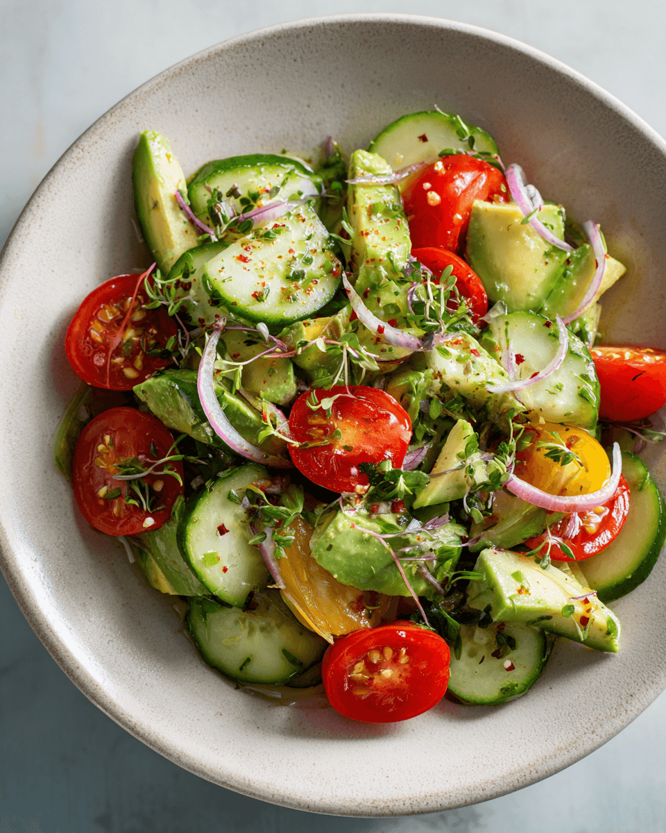 Crafting The Perfect Cucumber-avocado Salad For Trail Adventures step photo