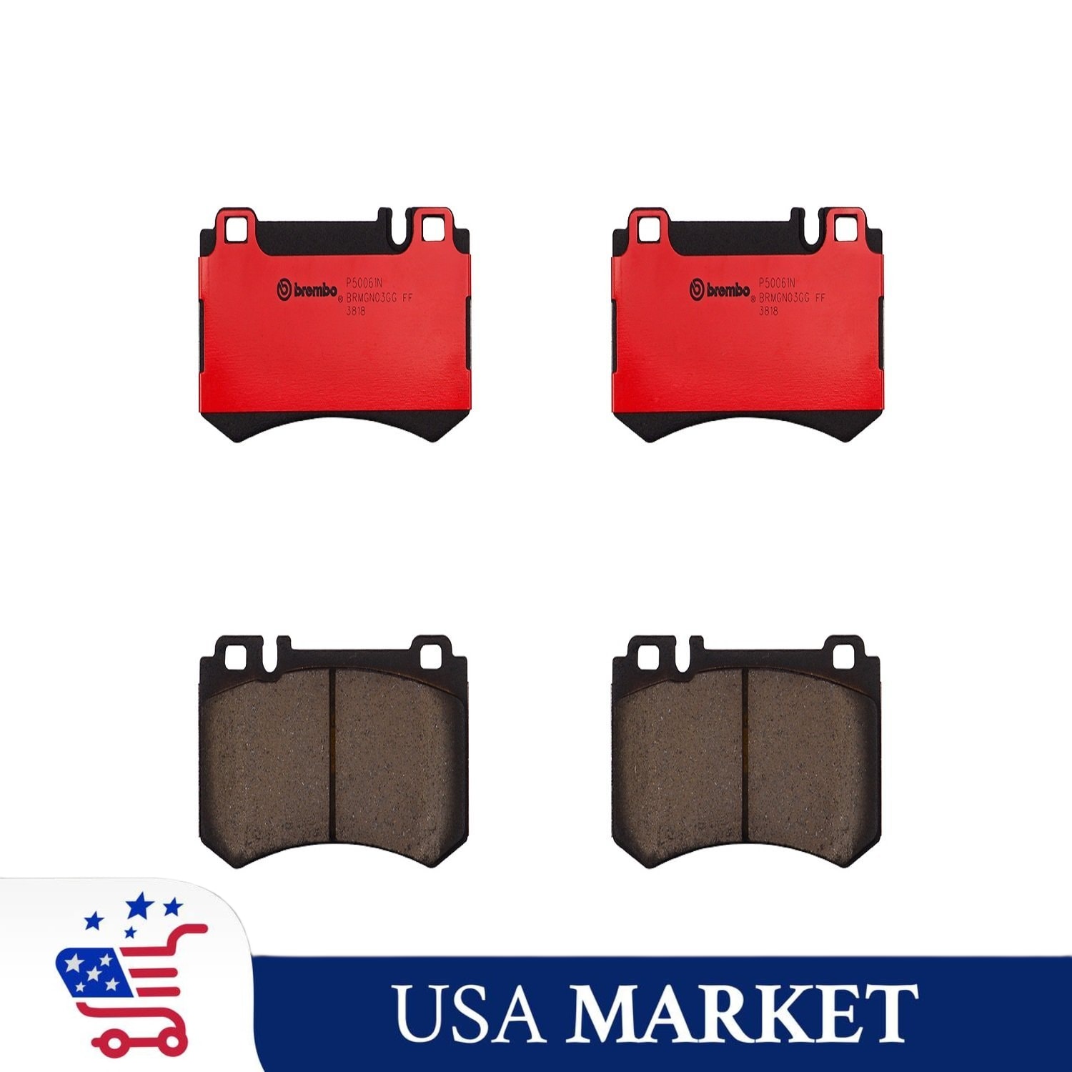 BREMBO Rear Brake Pads for Mercedes-Benz Clk63+Amg 2008 P50061N