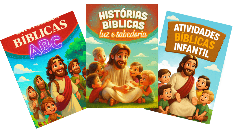 mockup kit atividades bíblicas infantil
