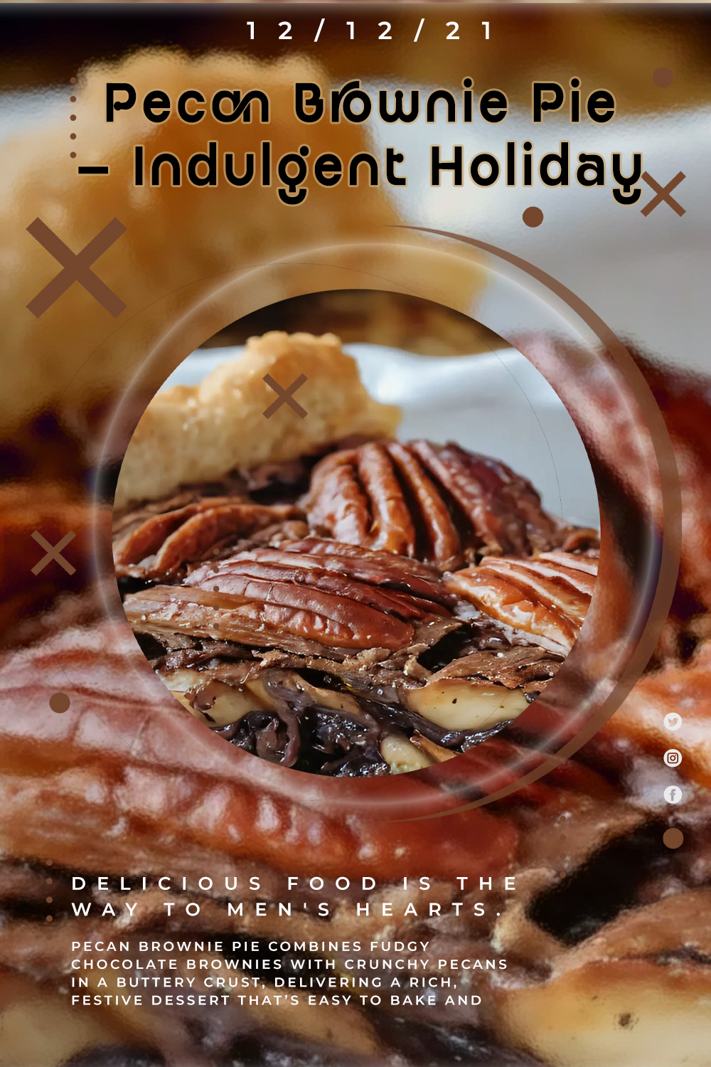 Pecan Brownie Pie – Indulgent Holiday Dessert